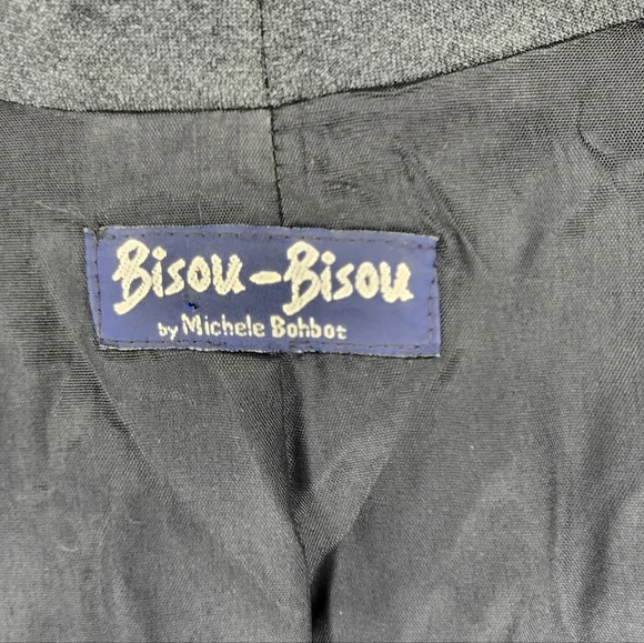 BISOU BISOU Vintage Gray Fitted Blazer - Medium - Picture 8 of 8